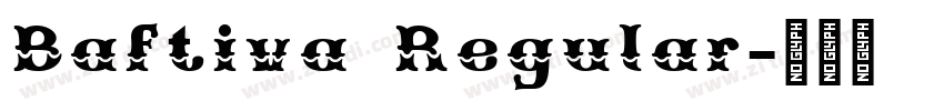 Baftiva Regular字体转换